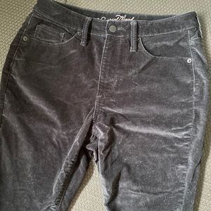 Pants, black velvet material, Universal Thread brand, size 10